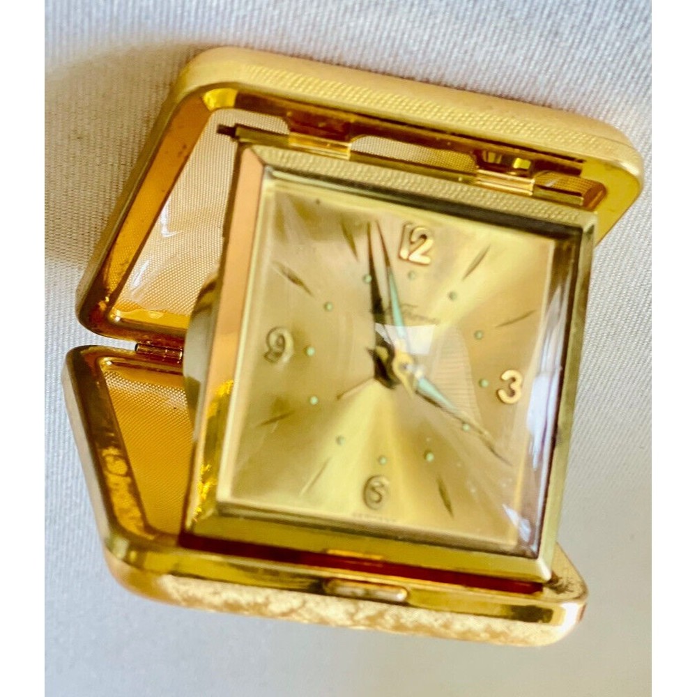 🕰️ Vintage German Seth Thomas Manual Wind Travel Alarm Clock! WORKS! 🕰️